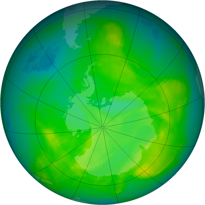 Ozone Map 1980-11-25